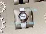Copy Cartier Libre Watch SS White Dial White Leather Strap 28MM